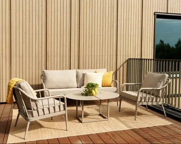 Fauteuil Coleville - Khaki-burlap beige - Brafab