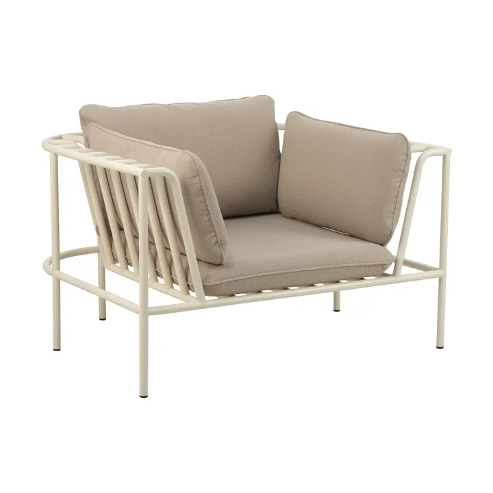 Fauteuil Collier - Pearl white-teddy beige - Brafab