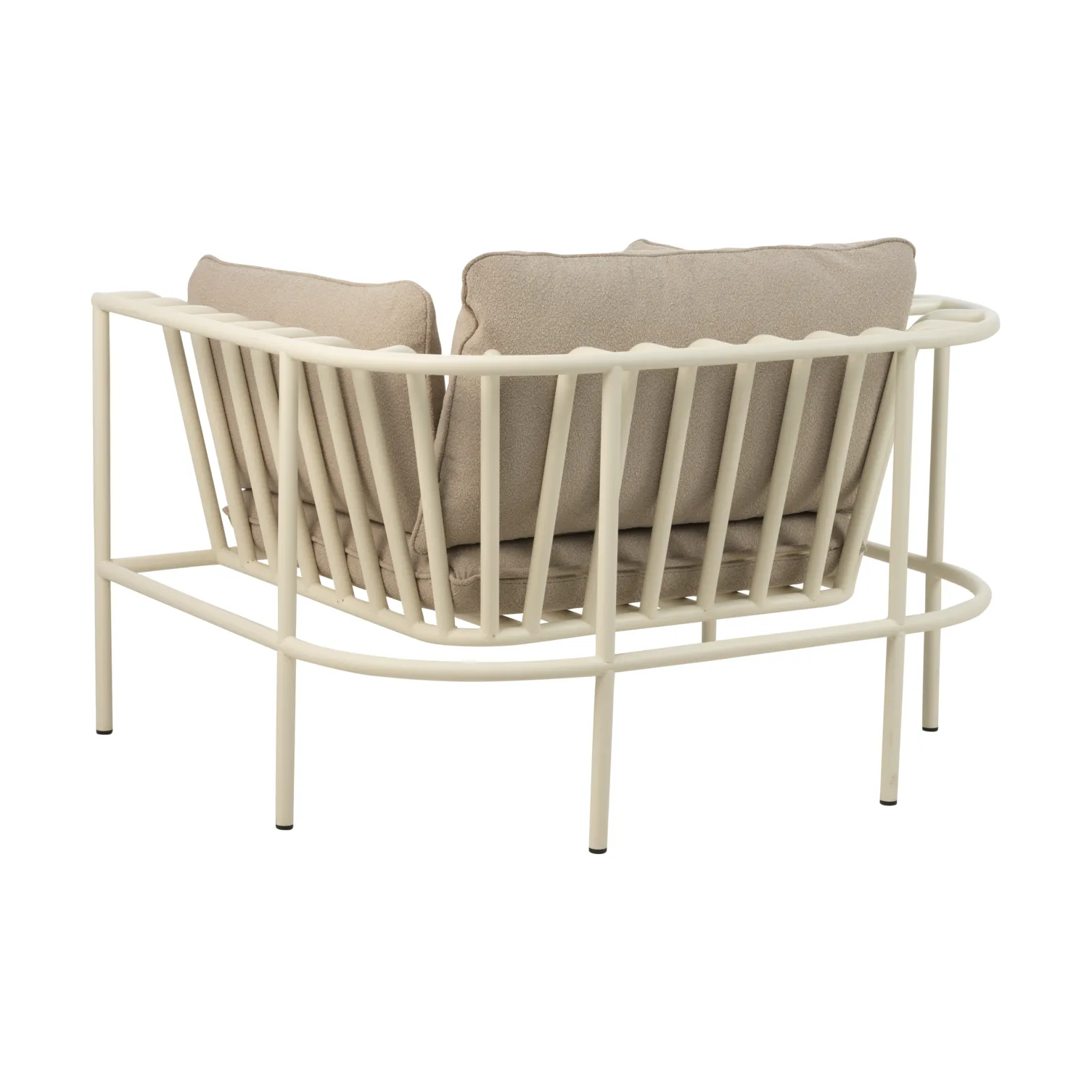 Fauteuil Collier, Pearl white-teddy beige Brafab