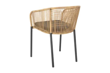 Fauteuil Delta - Anthracite-naturel - Brafab