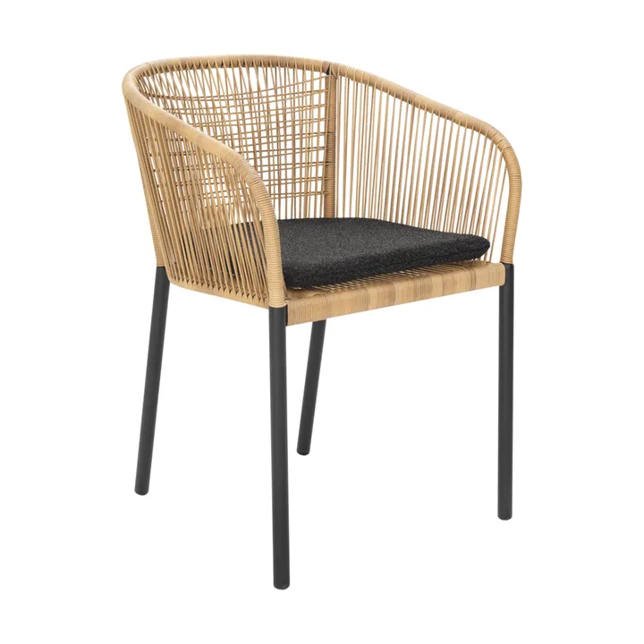 Fauteuil Delta - Noir-naturel - Brafab