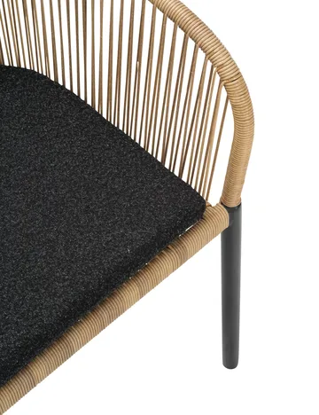 Fauteuil Delta - Noir-naturel - Brafab