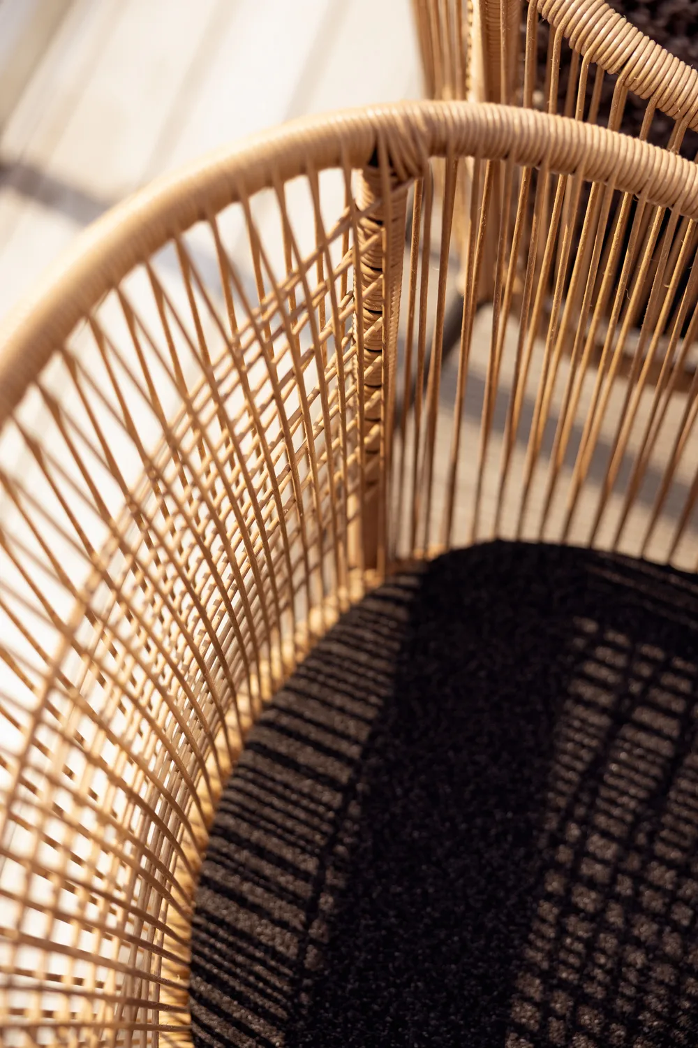 Fauteuil Delta, Noir-naturel Brafab