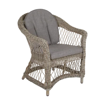 Fauteuil Kamomill avec coussin d'assise et de dossier - Beige-sable - Brafab