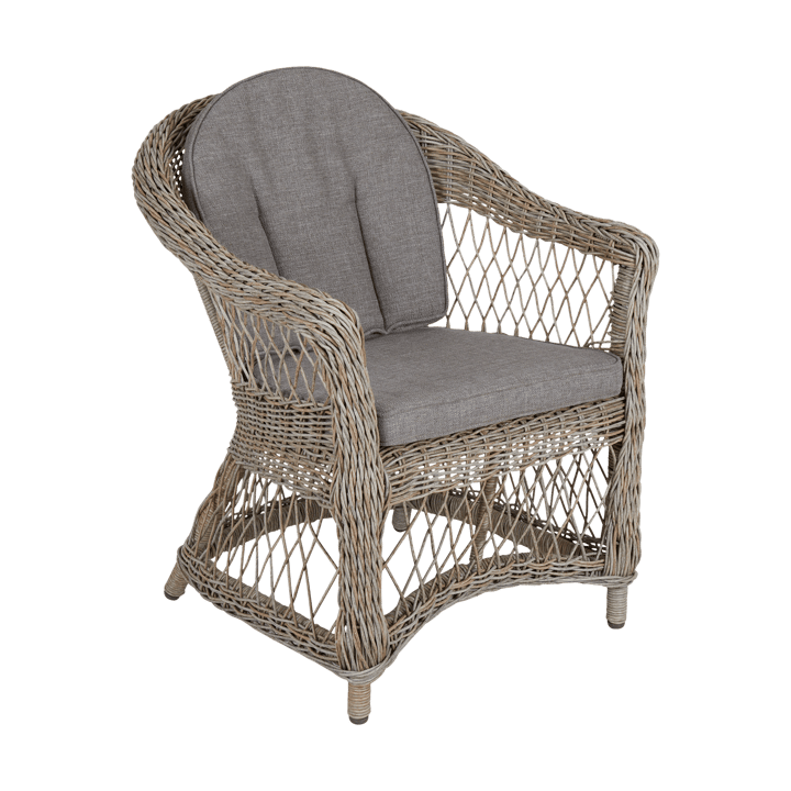 Fauteuil Kamomill avec coussin d'assise et de dossier - Beige-sable - Brafab