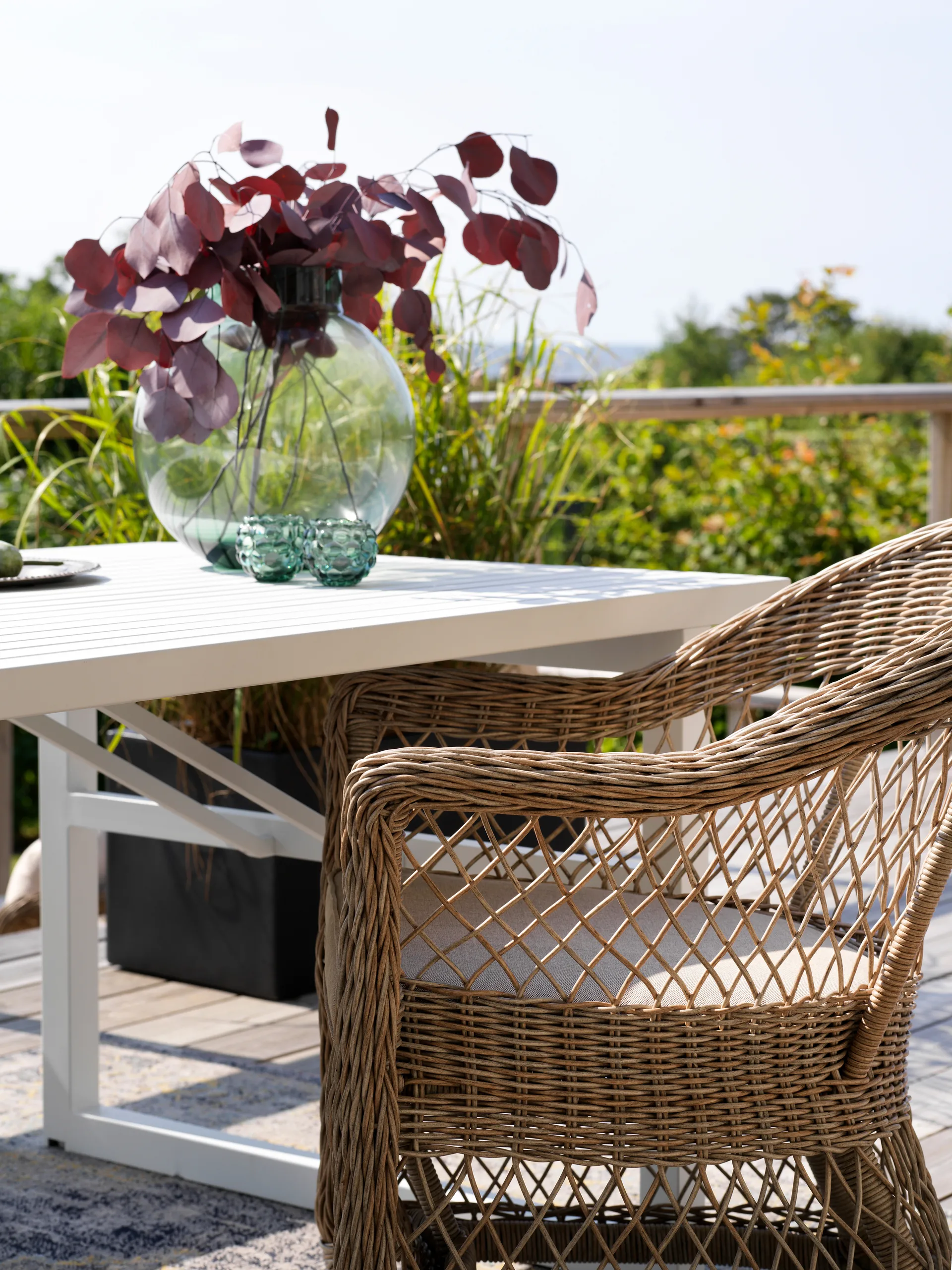 Fauteuil Kamomill avec coussin d'assise et de dossier, Beige-sable Brafab