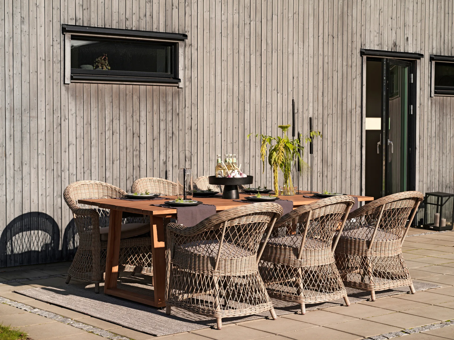 Fauteuil Kamomill avec coussin d'assise et de dossier, Beige-sable Brafab