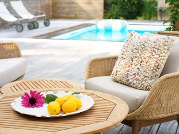 Fauteuil Lily - Twist straw-plush wheat - Brafab