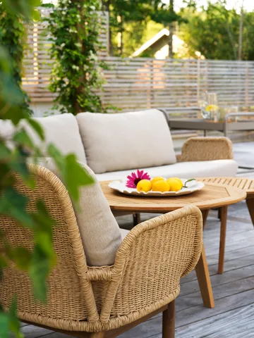 Fauteuil Lily - Twist straw-plush wheat - Brafab