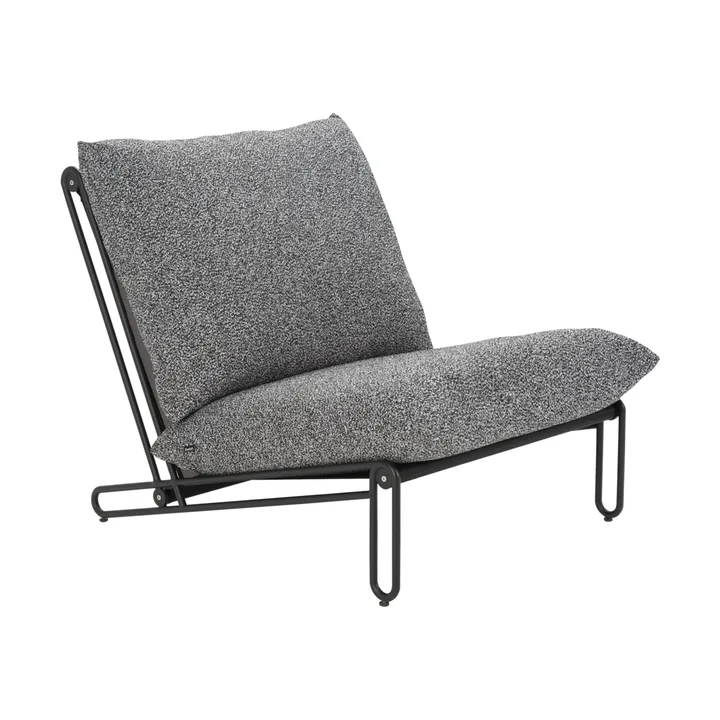 Fauteuil lounge Blixt - Noir-teddy ant - Brafab