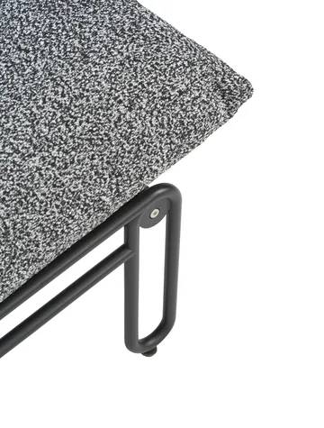 Fauteuil lounge Blixt - Noir-teddy ant - Brafab