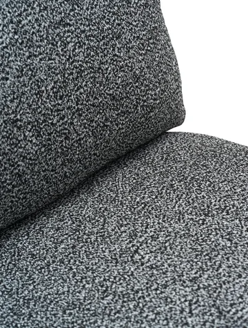 Fauteuil lounge Blixt - Noir-teddy ant - Brafab