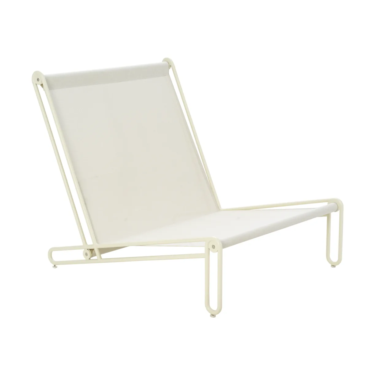 Fauteuil lounge Blixt, Pearl white-teddy orange Brafab