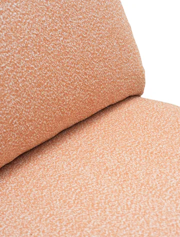 Fauteuil lounge Blixt - Pearl white-teddy orange - Brafab