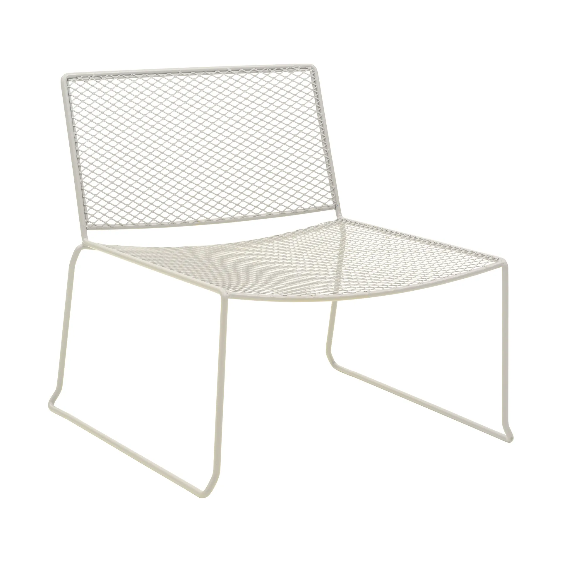 Fauteuil lounge Haru, Pearl white Brafab