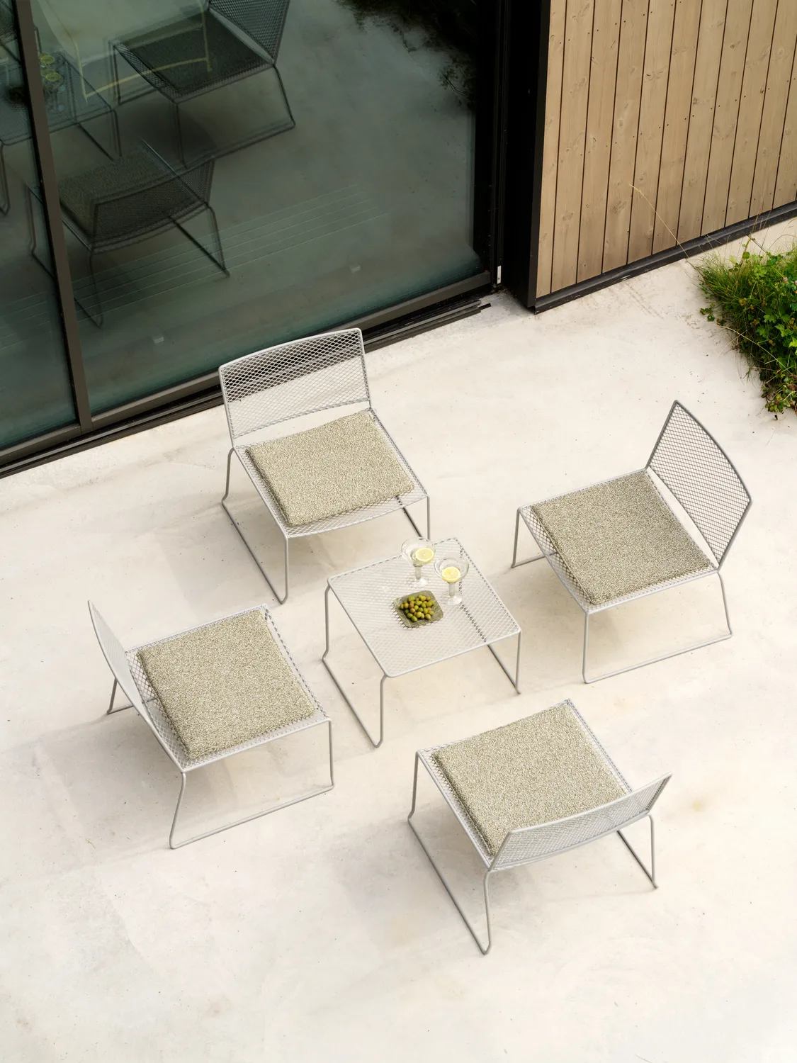 Fauteuil lounge Haru, Slate grey Brafab