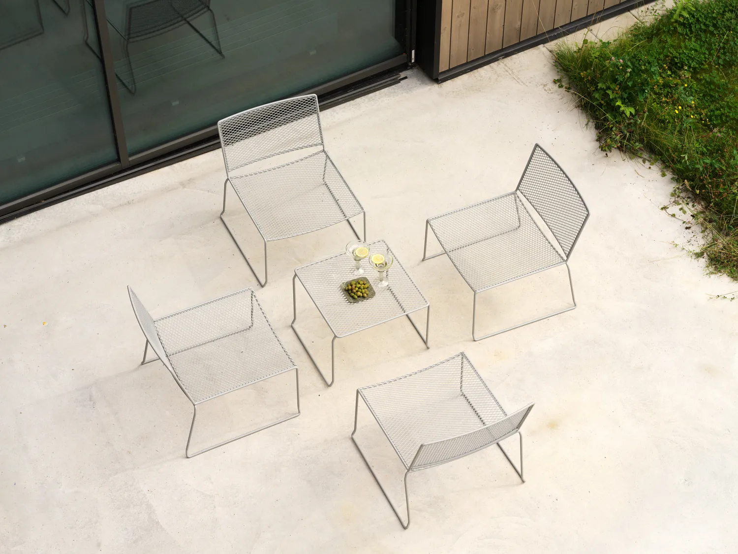 Fauteuil lounge Haru, Slate grey Brafab