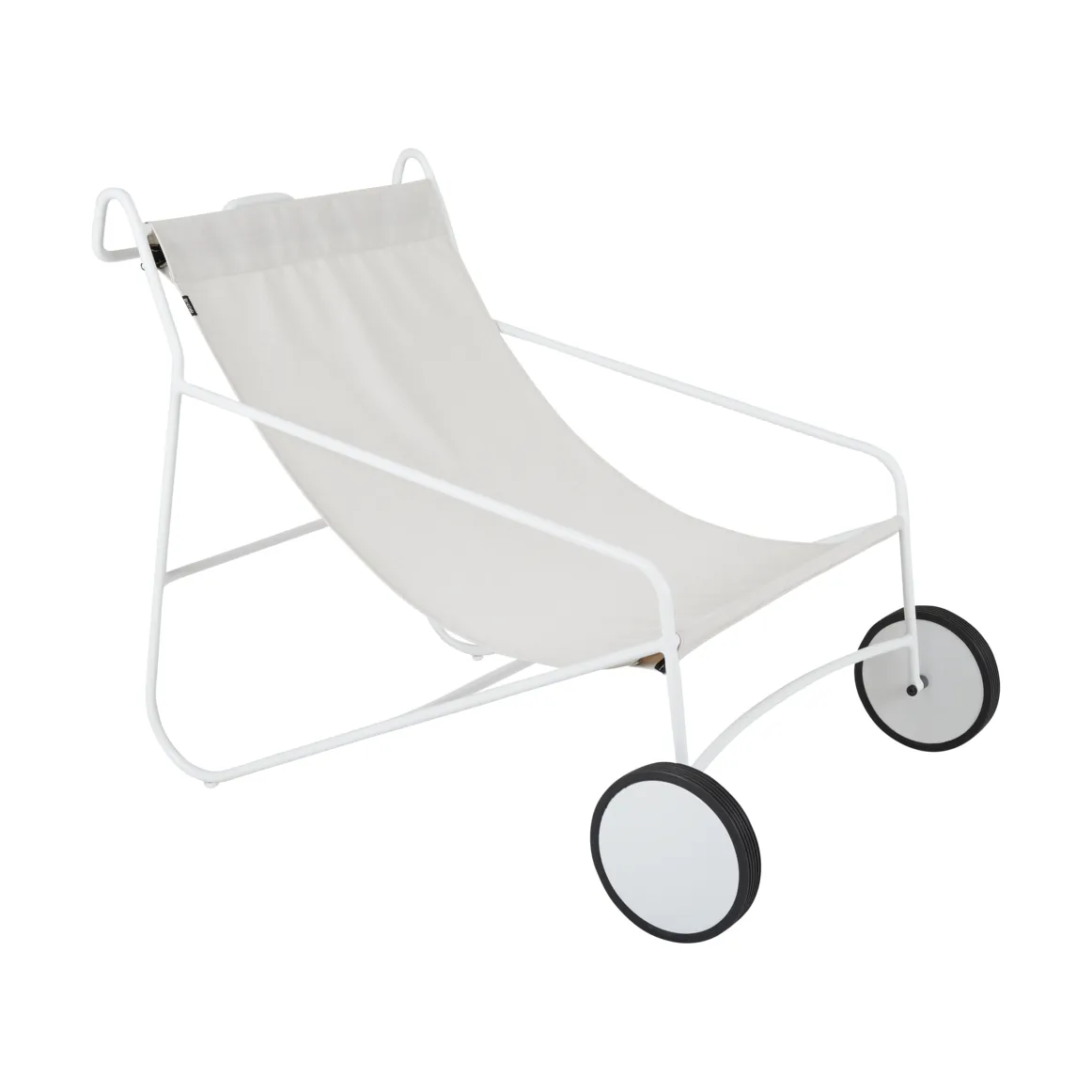 Fauteuil lounge Poul Chair, Blanc Brafab