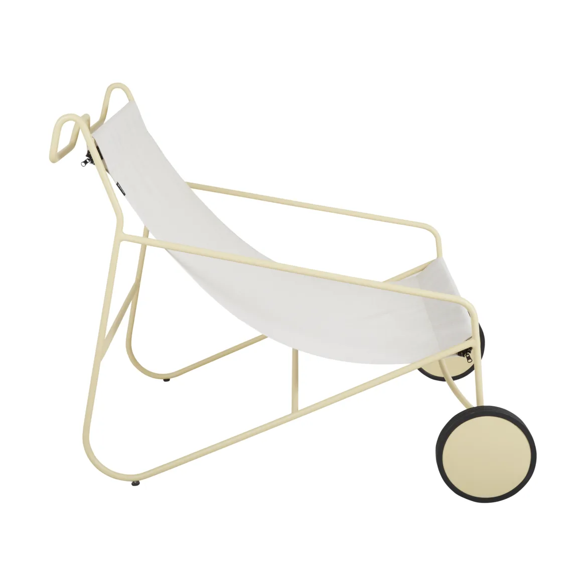 Fauteuil lounge Poul Chair, Lemon-off white Brafab