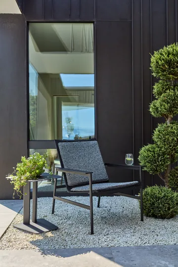 Fauteuil lounge Soro - Noir-teddy ant - Brafab