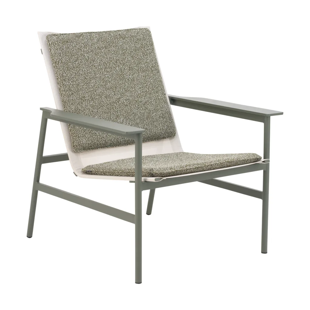 Fauteuil lounge Soro, Nordic green-teddy verde Brafab