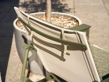 Fauteuil lounge Soro - Nordic green-teddy verde - Brafab