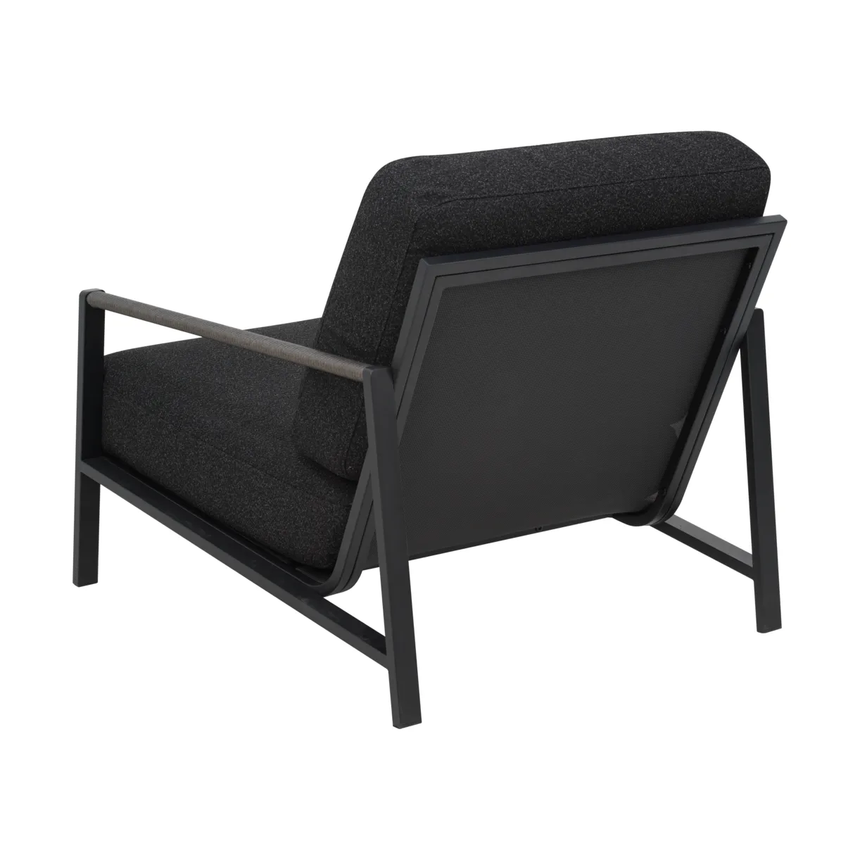 Fauteuil Lyra, Noir-teddy black Brafab