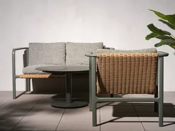 Fauteuil Motty - Nordic green-teddy verde - Brafab