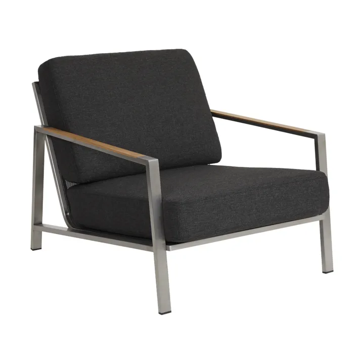 Fauteuil Naos - Acier inoxydable-nearly black - Brafab