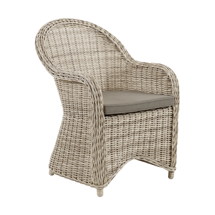Fauteuil Paulina avec coussin d'assise - Beige-beige - Brafab
