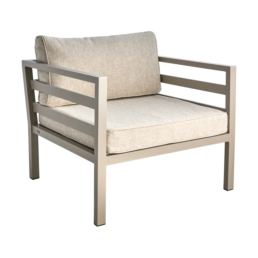 Fauteuil Weldon, Khaki-sand Brafab