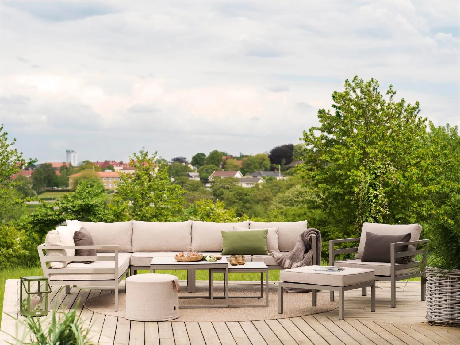 Fauteuil Weldon, Khaki-sand Brafab