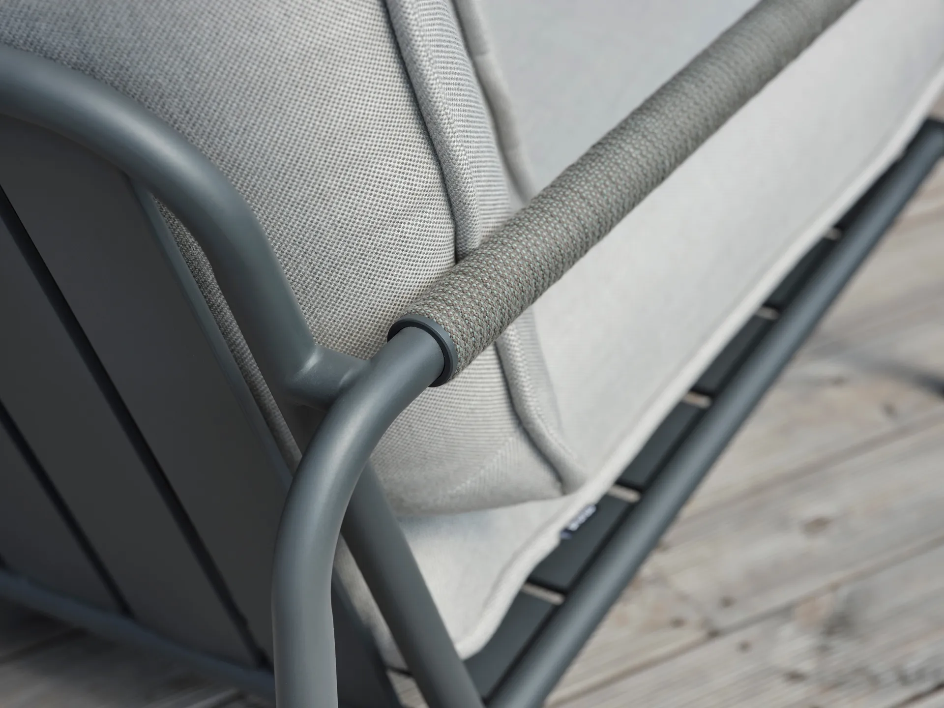 Lerberget fauteuil lounge, Anthracite-frêne Brafab