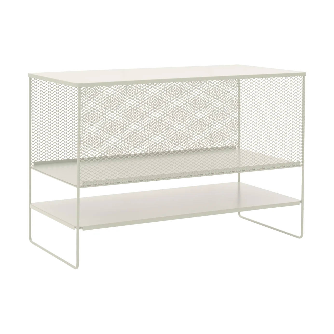 Meuble bas de cuisine d'extérieur Haru avec étagères 120x90x60 cm, Pearl white Brafab