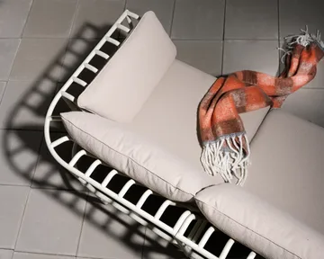 Module de canapé Collier - Pearl white-teddy beige, élément central - Brafab