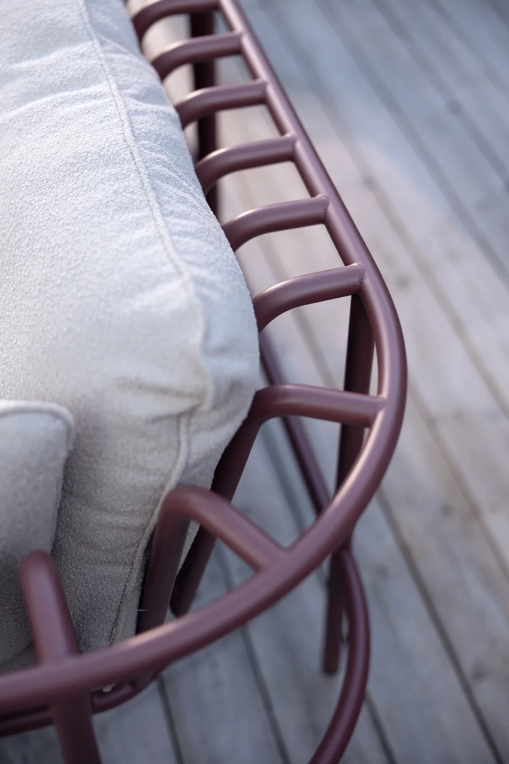 Module de canapé Collier, Zin red-teddy beige, angle Brafab