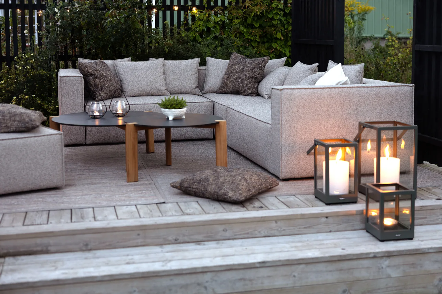 Module de canapé Muki, Light taupe, module d’extrémité droite Brafab