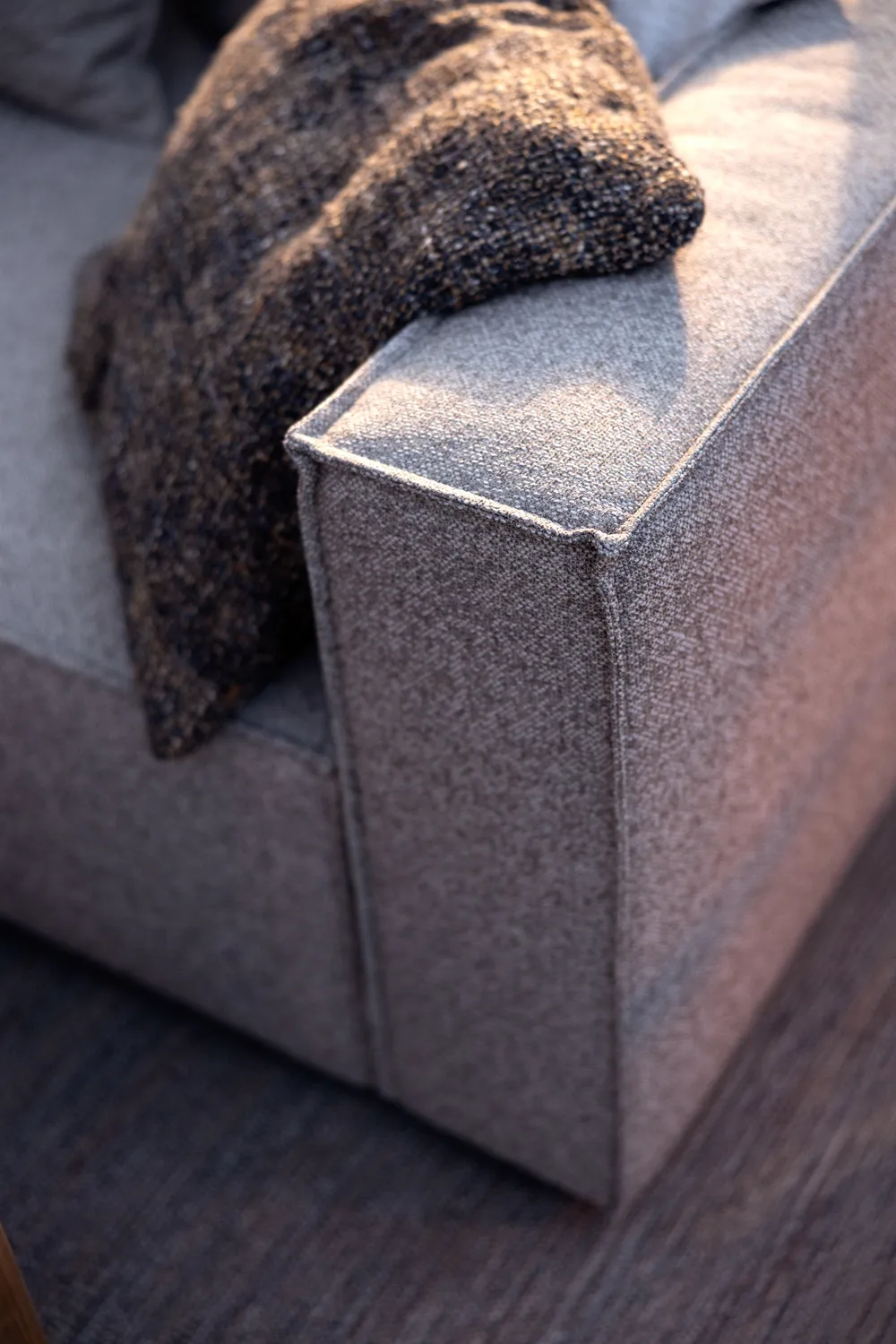 Module de canapé Muki, Light taupe, module d’extrémité gauche Brafab