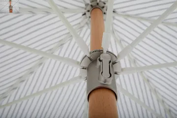 Parasol Gatsby - Grey stripe, Ø185 cm - Brafab