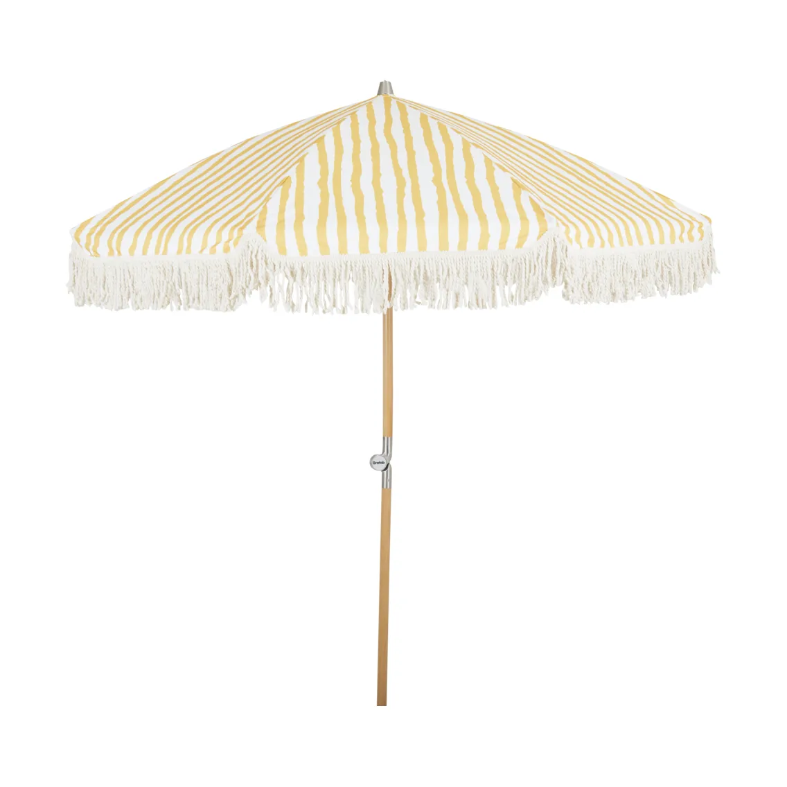 Parasol Gatsby, Yellow stripe, Ø185 cm Brafab