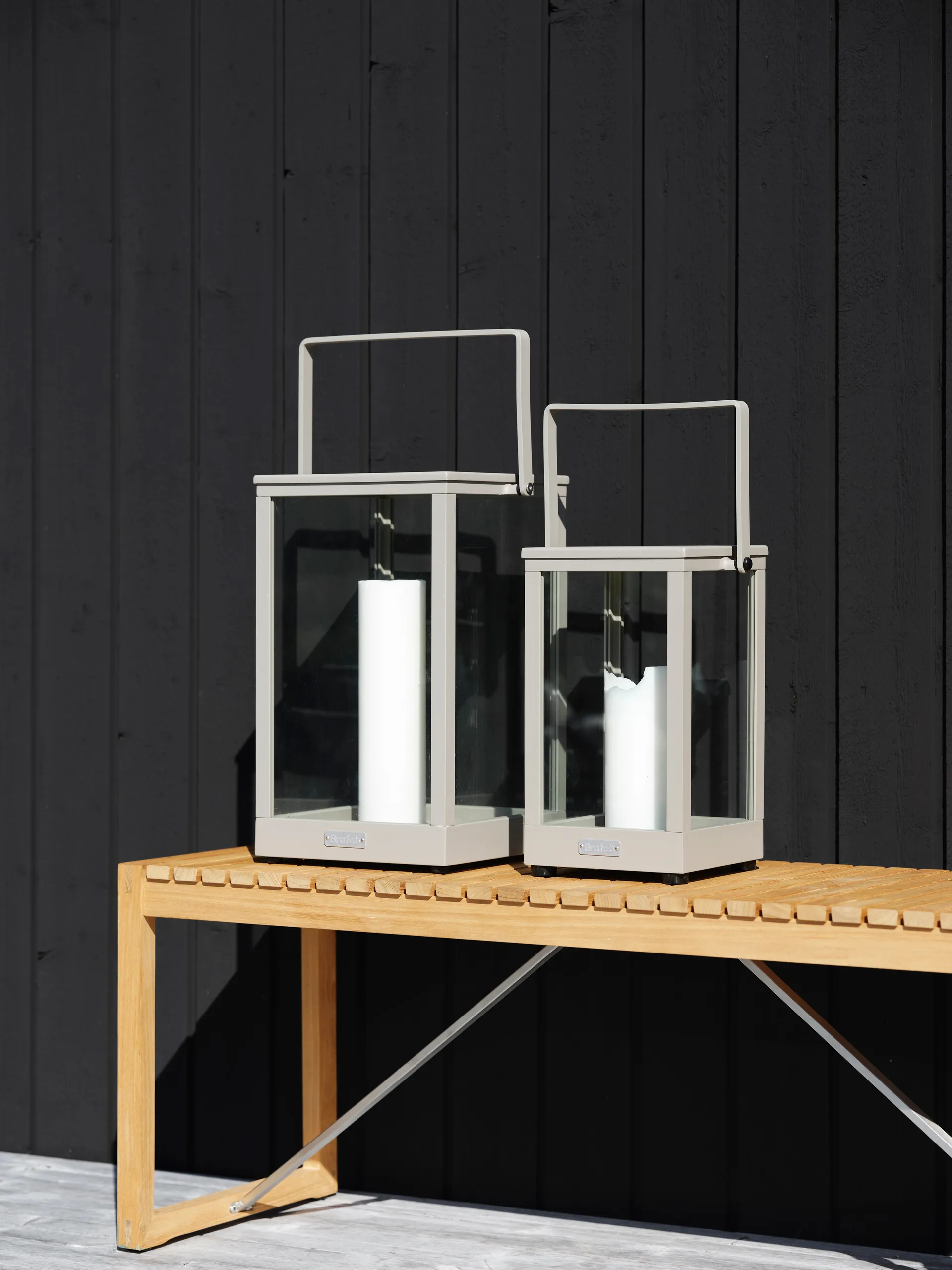 Photophore Belfort, Khaki H37 cm Brafab