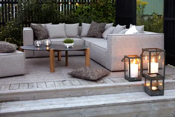 Photophore Belfort - Noir, 28 cm - Brafab