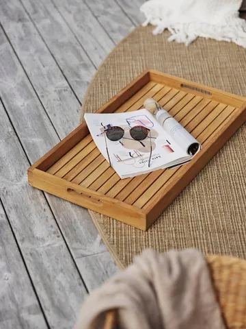 Plateau de service Turin 70x40 cm - Nature - Brafab