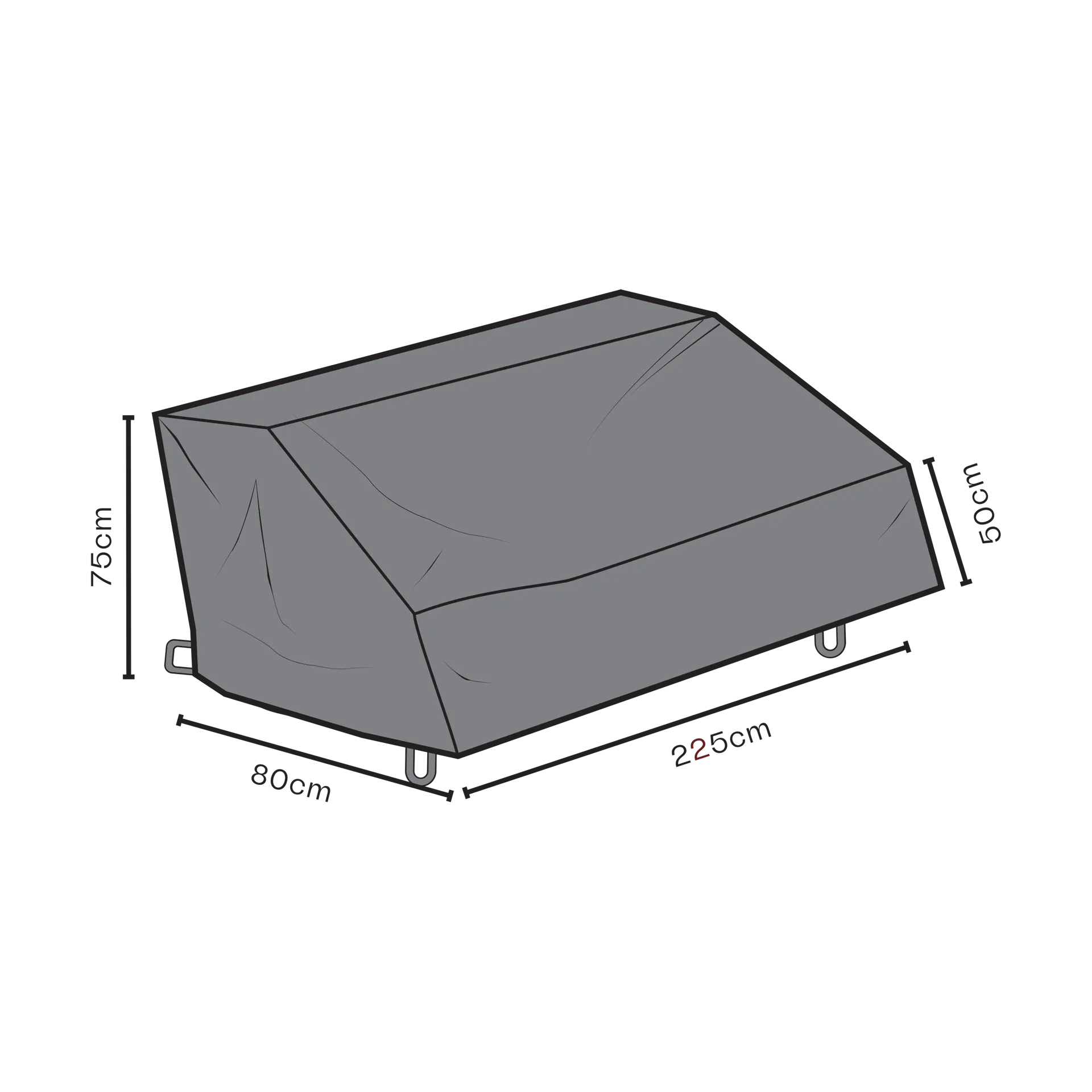 Protection de meuble Brafab canapé, Noir 80 cm Brafab