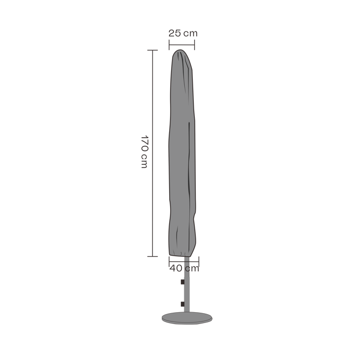 Protection de meuble Brafab parasol, Noir 170 cm Brafab