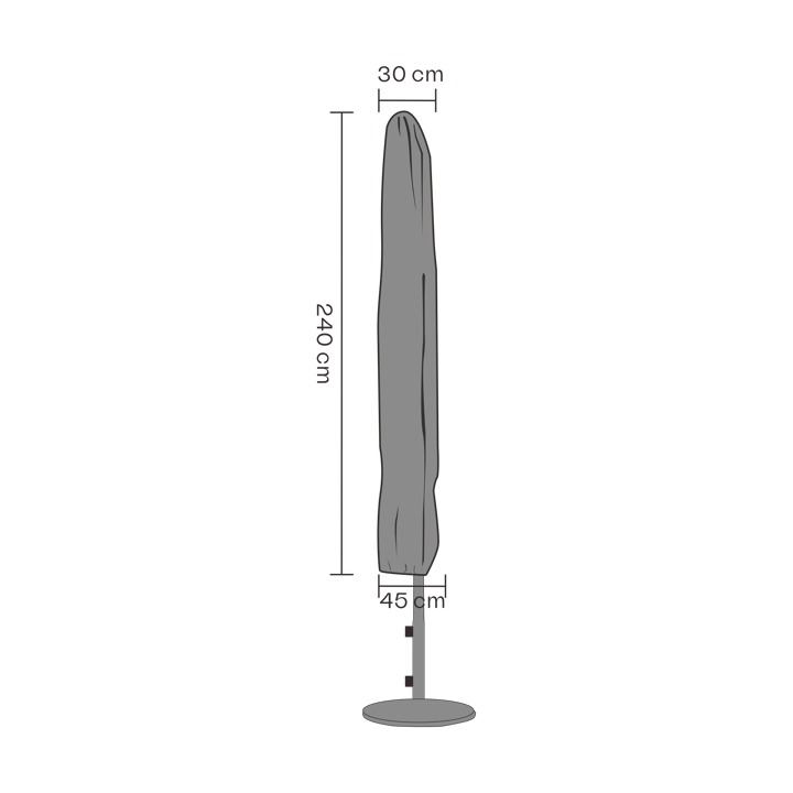 Protection de meuble Brafab parasol - Noir 240 cm - Brafab