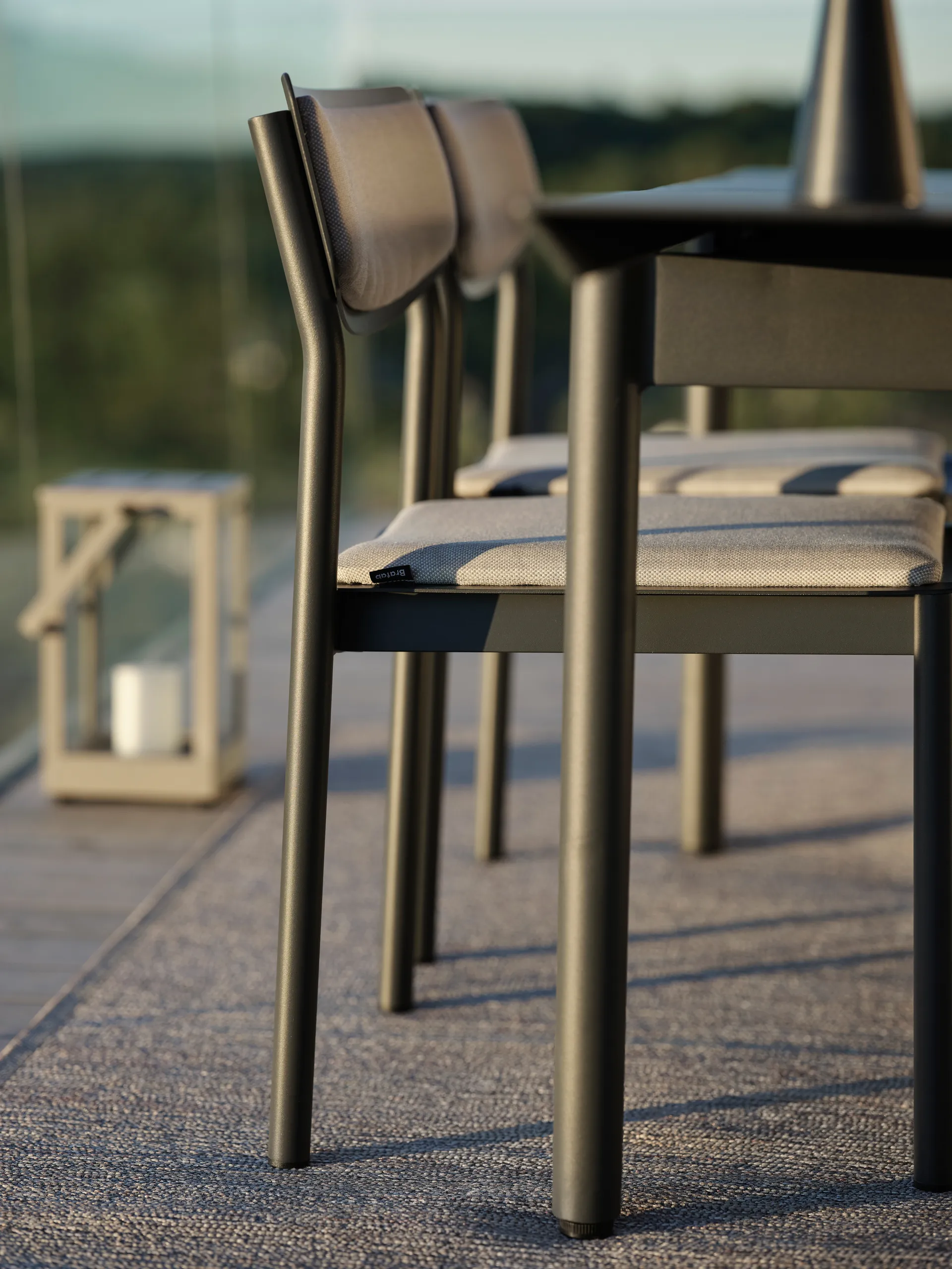 Table à manger B45, Anthracite 250 cm Brafab