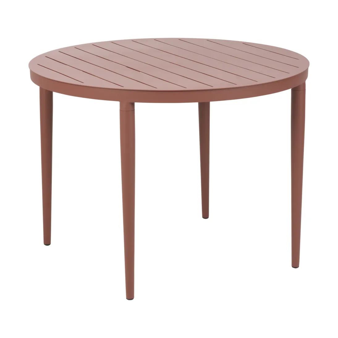Table à manger Bigby, Zin Red, Ø100 cm Brafab