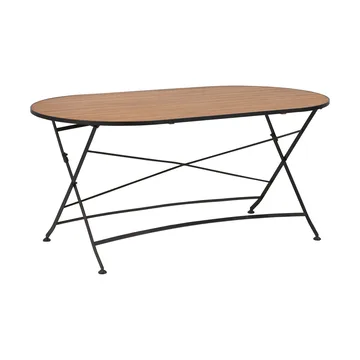 Table à manger Brewer - Noir-teck, 160x85 cm - Brafab
