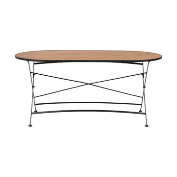 Table à manger Brewer - Noir-teck, 160x85 cm - Brafab